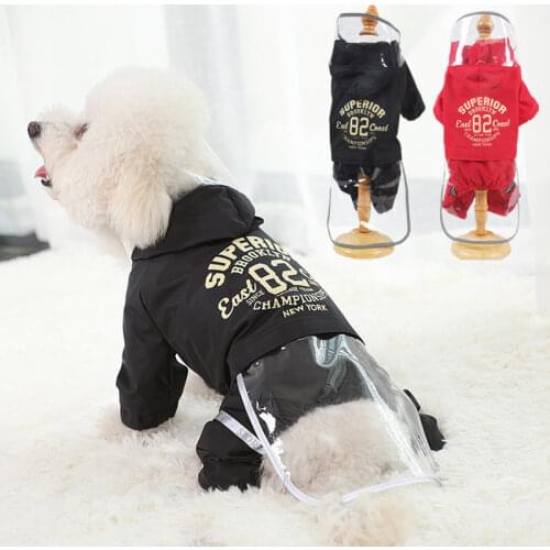 Reflective Pet Dog Rain Coat Jumpsuit for Small Dogs Waterproof Puppy Cat Raincoat Chihuahua Shih Tzu Clothes chubasquero perro