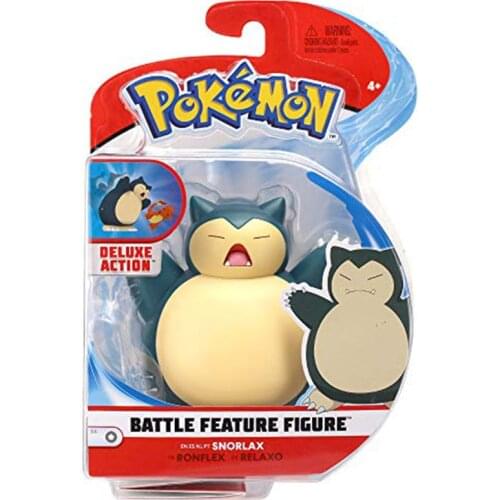 New Battle Feature Cartoon Snorlax Action Figure Toy Dolls Collection Anime Pokemoned Snorlax Figure Toys Gifts for Children