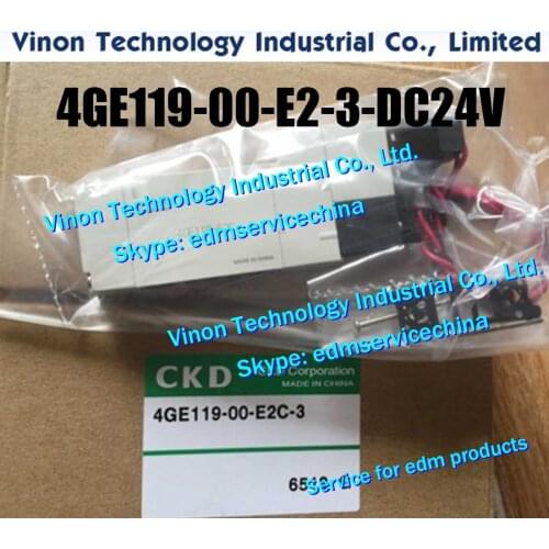 4GE119-00-E2-3-DC24V edm Solenoid Valve for Sodic k series wire cut edm machines