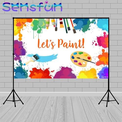 Art Painting Photo Background Custom Kids Birthday Party Decor Wallpaper Banner Photographic Backdrop Photozone