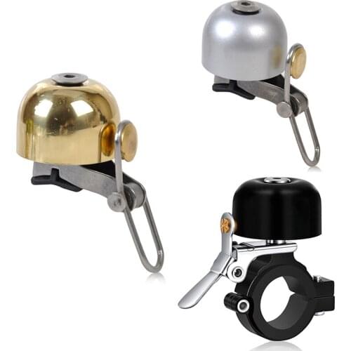Mountain Bike Bike Bell Retro Bicycle Copper Bell Folding Scooter Super Loud Speaker Universal Riding (MZ Black) Copper Bell