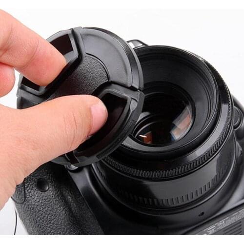 58mm Center Pinch Lens Cap Cover For Canon for Sony Nikon Camera DSLR Accessories Camera