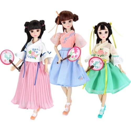 Free shipping 28CM Kurhn New style ancient Han Dynasty dolls