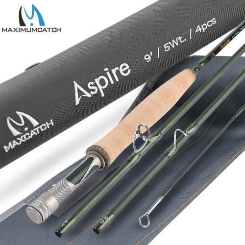 Maximumcatch Fly Rod 6'6'' 2WT/7'8'' #4WT 4Sec & Cordura Rod Tube For Kids Youth Teenager
