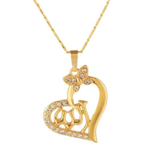WANGAIYAO fashion and popular ladies heart-shaped necklace love zircon necklace pendant female commemoration day gift jewelry