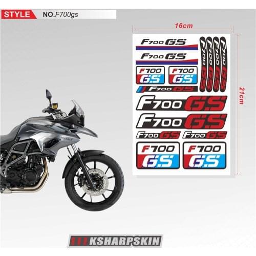 Motorcycle Tail Box Stickers Beak Fender Decal Shock Absorber Decals Reflective Waterproof Sticker For BMW F700GS f700gs f700 gs