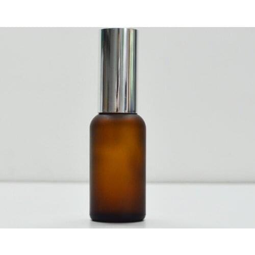 Wholesale 30ml Brown Frosted Glass Spray Bottle,30cc Empty Cosmetic Container