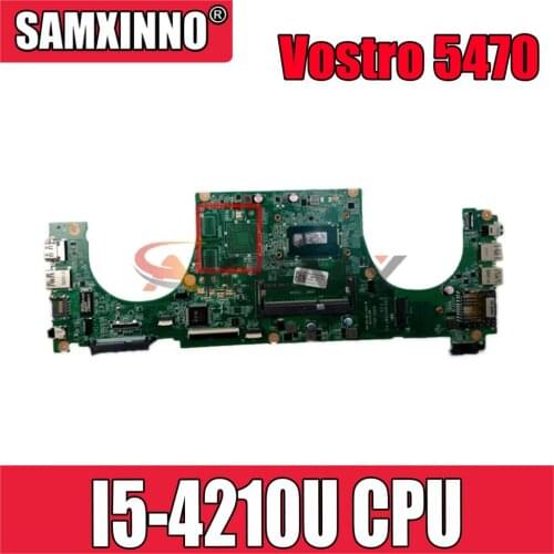 Original Laptop motherboard For DELL Vostro 5470 V5470 Core I5-4210U SR1EF Mainboard CN-0TYFY8 0TYFY8 DAJW8CMB8E1 N14P-GV2-S-A2