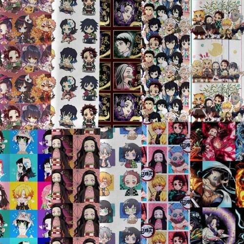 Half yard 45X145cm shopping bag fabric Print Polyester cotton DIY Material Pillow Hat sofa kird mask Handmade 1580