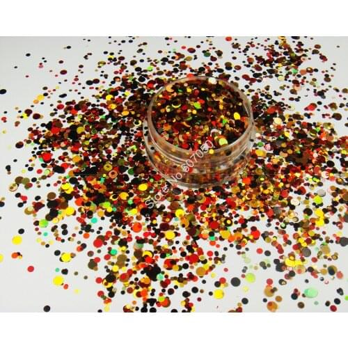 RMX-004 mix colors Round nail art Glitter Dot Paillette nail design powder for nail gel polish,make up,decoration