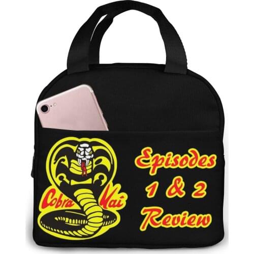 Cobra Kai Karate lunch bag kid women insulation portable waterproof picnic coole bag breakfast school reusable food bag new 2021