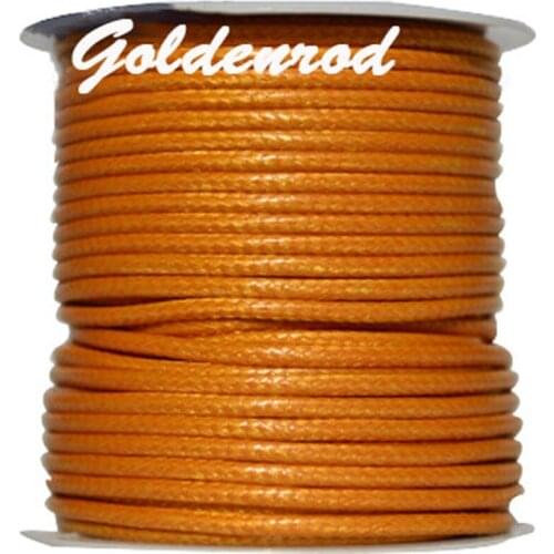 3mm Yellowish Brown Korea Polyester Waxed Wax Cord Rope Thread+Jewelry Findings Bracelet Necklace String Accessories+50yards