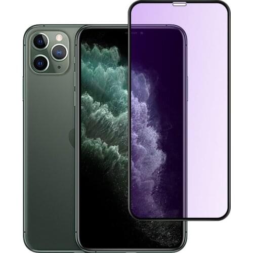 2pcs/lot Anti-Blue Film Full Cover Tempered Glass For New IPhone 11 11Pro 11Pro Max