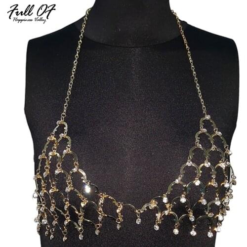 Sexy Metal Sparkling Crystal Diamonds Women Sequins Tank top Summer Beach Hollow Halter Camis Womens Nightclub Party Crop Tops