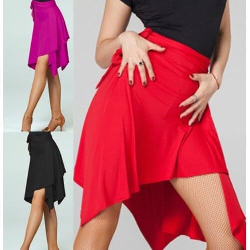 High Quality Latin Dance Skirt Adult Professional Dancing Triangle Apron Skirt Women Rumba Samba Latin Practice Dance Dress