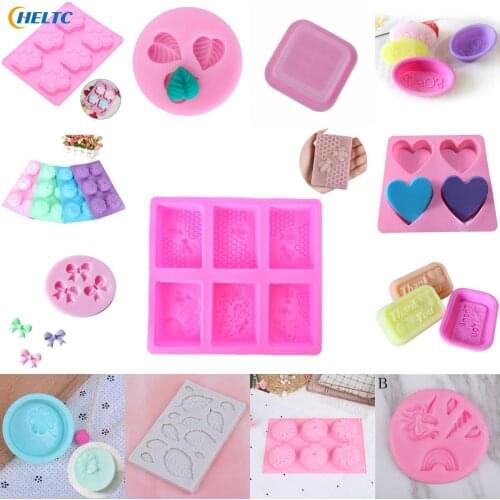 1Pcs Leaves Honey Bee Silicone Soap Mold diy Handmade Craft 3D Soap Mold Silicone Rectangular 6 Forms Soap Molds For Soap Making