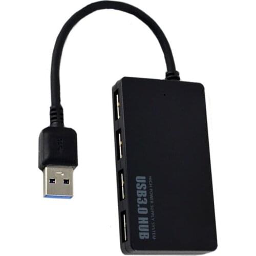 5Gbps Speed 4-Port USB 3.0 Portable Compact Hub Adapter For PC Laptop Jan16 MotherLanderl Factory Price