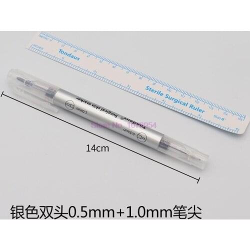 500pcs Surgical Skin Marker for Eyebrow Skin Marker Pen Tattoo Skin Marker Measure Measuring Ruler Set Tool hot