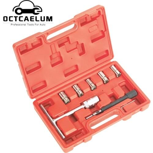 7PCS Car Injector Seat Cutter Clean Removal Repair Tool For BMW Mercedes Ford Delphi/Bosch injector Auto Garage Tools ST0039