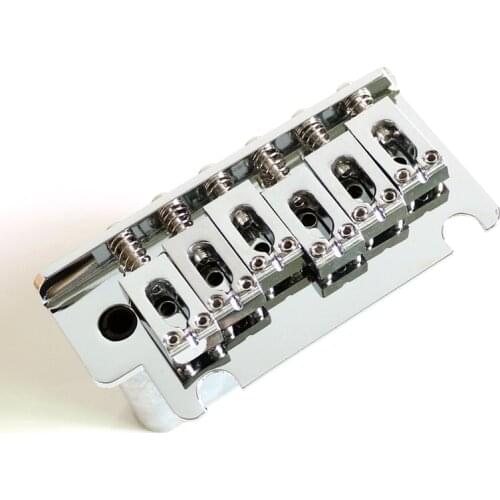 Free Shipping A set 6 modern saddle Chrome Full size block ST guitar tremolo