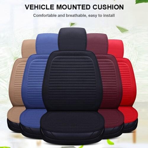 New Car Seat Cushions Universal Cotton Linen Non Slide Seats Cover Waterproof for Most Cars CSL2018