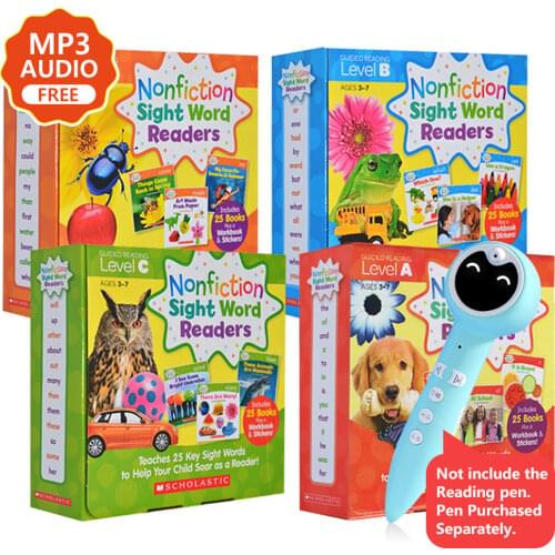 100pcs/set First Little Readers ABCD Let Kdis Learn English Word Books Set Learning Educational Toys for Children