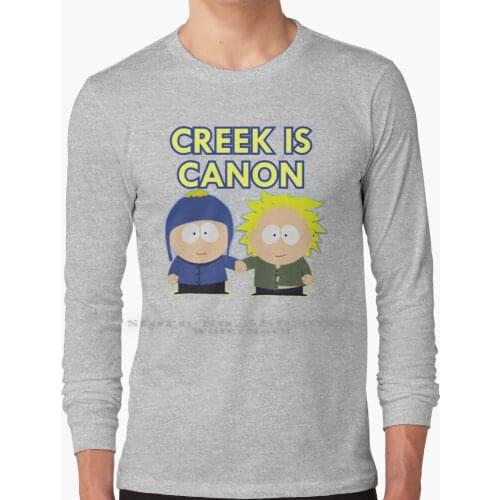 Creek Is Canon ( V1 ) Long Sleeve T Shirt 100% Pure Cotton Big Size Sp Craig Tucker Tweek Tweak Craigxtweek Tweekxcraig Craig X
