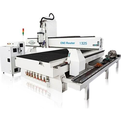 Cheap 4 axis cnc router 1325 1530 2030 4 th axis 3d wood carving machine with rotary device