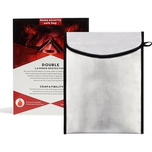A4 Double-sided aluminum foil household important documents heat-resistant explosion-proof waterproof fireproof bag file bag