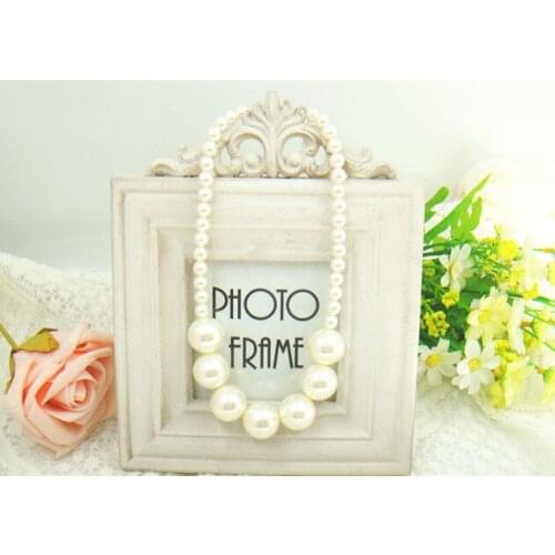 Harajuku Imitation Pearl Chain Pendant Necklace Child Choker Fashion Cartoon Jewelry Kids Children Girls Party Birthday Gifts