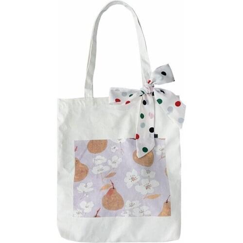 PURFAY Canvas Capacity Women Shoulder Bag Cotton Tote Shopper Bag Eco Reusable Travelling bag Cloth Messenger Ba