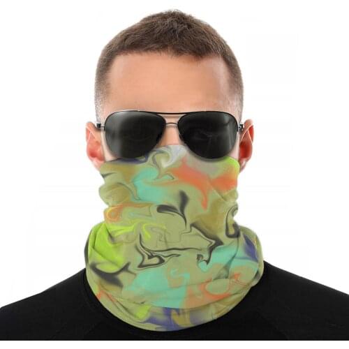 Camouflage Colors Magic Scarf Half Face Mask Unisex Halloween Tube Mask Seamless Bandanas Versatility Headband Cycling Hiking