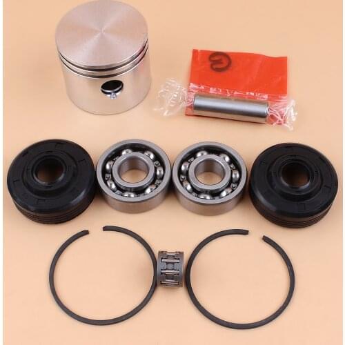 41mm Piston Ring Ball Bearing Oil Seal Kit For Partner 350 351 352 370 371 390 401 420 Chainsaw Engine Motor Parts