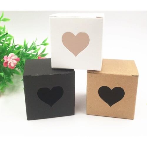 Kraft Paper Candy Box Square Shape Wedding Favor Gift Party Supply Packaging Bag 20pcs Wedding Candy Box