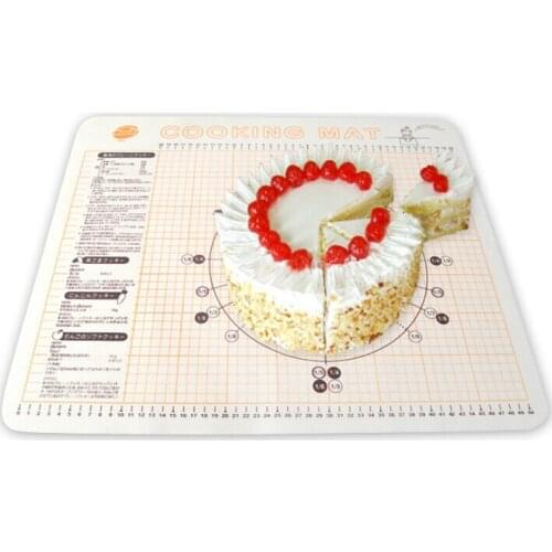 54*45cm Silicone Fiber Non-stick Cooking mat Baking Mat, Silicone Pastry Mat Baking Sheet Liner Measuring , 20pcs/lot