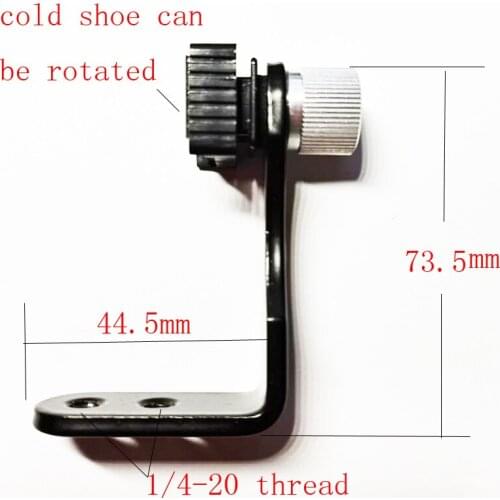 L type full Metal cold shoe bracket fr camera Tripod and Binocular and Minocular