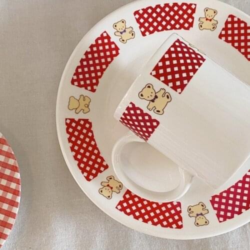 Breakfast Plate Cake Plates Snack Plate Bowl Set Mug Ceramic Plate Dishes and Plates Sets Ceramic Tableware Ceramic Mug