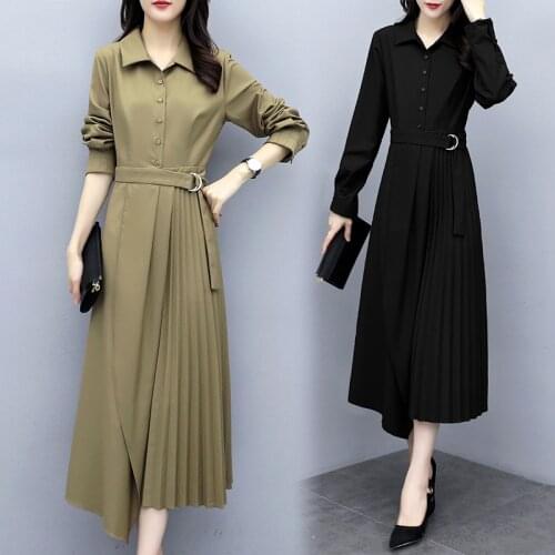 LDKVGSU Fashionable Shirt Dresses