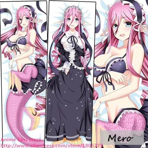 Cute Japanese Anime Pillowcase Monster Musume no Iru Nichijou Mermaid Sexy Mero Pillow Case Cover decorative Hugging Body