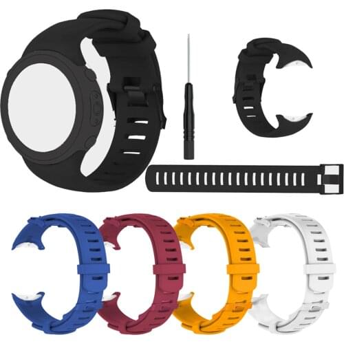25mm Soft Silicone Wristband Strap for Suunto D6 Dive/ D6i Smart Watch Replacement Watchband Watch Strap Wrist Bracelet