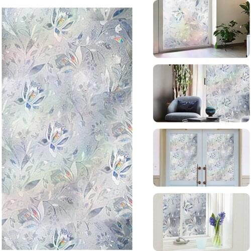 Newest Terproof PVC Frosted Glass Window Privacy Film Sticker Bedroom Bathroom Self Adhesive Film Home Decorative Film Bathroom
