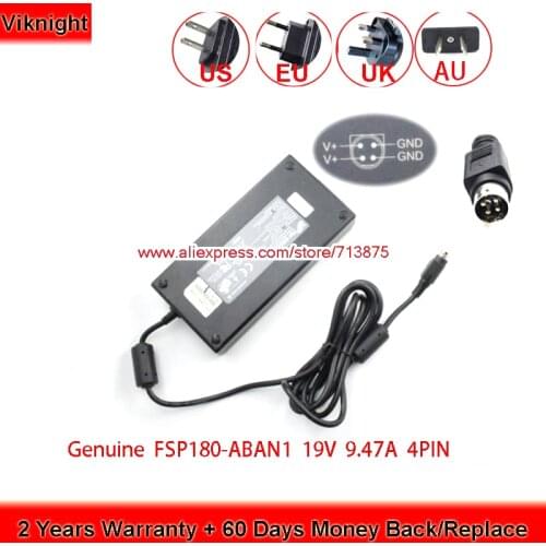 Genuine FSP FSP180-ABAN1 AC Adapter 19V 9.47A 180W Power Supply 4 Pin Tip Laptop Adapter