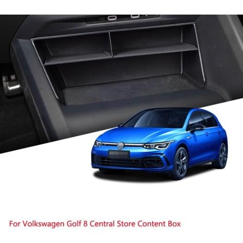 Car interior decoration Console armrest container storage box Refit accessories For Volkswagen Golf 8 Central Store Content Box