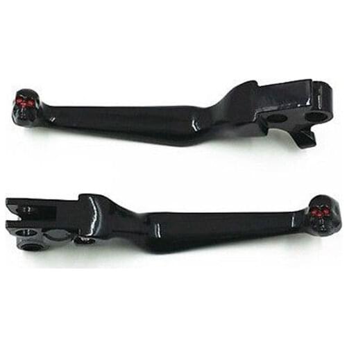 Skull Brake Clutch Levers for Harley Softail Dyna Sportster Touring Cruiser FLHR