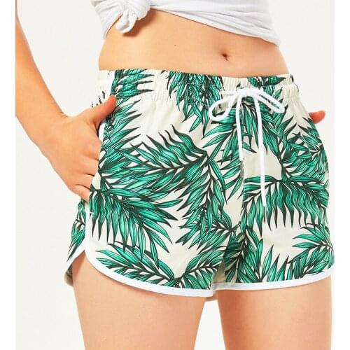 Quick-drying Loose Beach Pants Tide Plus Size Seaside Vacation Lovers High Waist Five-point Swimming Trunks Suit Shorts Female