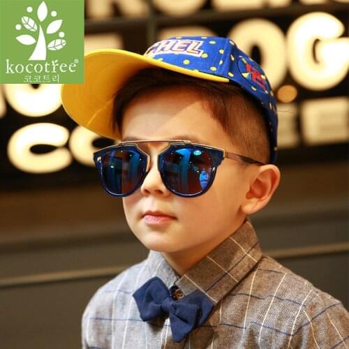 Kocotree Fashion Boys Kids Sunglasses Brand Design Children Sun Glasses Baby Cute Metal Sun Eyeglasses UV400 Oculos de grau