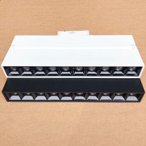 1pcs 12W 20W LED Rail Spotlight Dimmable Track Light Recessed Ceiling Lamps for Living Room Clothing Shoes Shop Stores Showroom