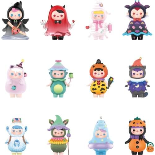 Pucky Monster Babies Series Action Figure Toys Kawaii Pucky Collection Blind Box Decoration Funny Halloween Gifts for Kids