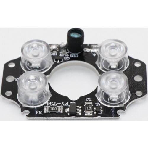 90 degrees CCTV Accessories infrared light 4 pcs Array IR LED board for Surveillance cameras night vision Size 54.5mm * 38.5mm