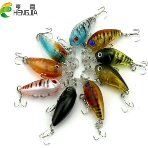 9pcs Crankbait Shad Fishing lures 4g 4.5cm Crank Bait Swim Bait isca artificial 2016 Fake Bait carp fishing Mini Wobbler hengjia